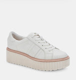 Dolce Vita Tiger White Leather Sneaker