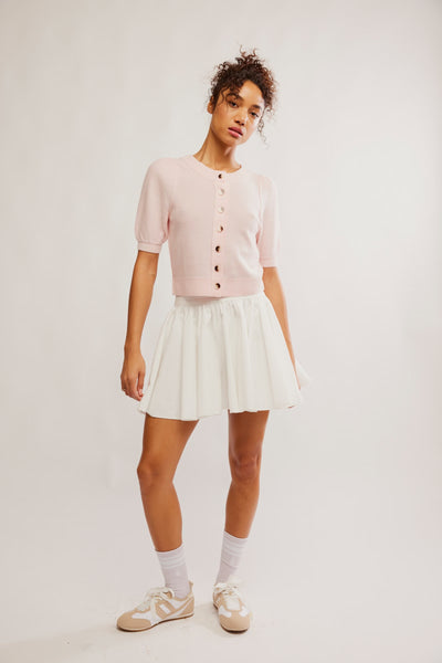 Free People Isla Cardi Pale Pink