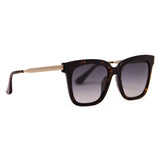 DIFF Bella Amber Tortoise Steel Gradient Polarized