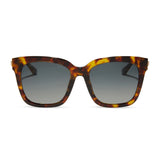 DIFF Bella Amber Tortoise Steel Gradient Polarized