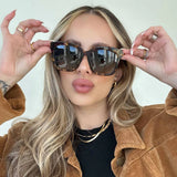 DIFF Bella Amber Tortoise Steel Gradient Polarized