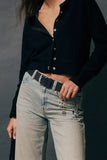 Free People Double Cross Belt Black