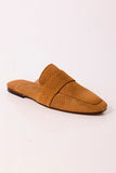 Free People At Ease Embossed Loafer Tan Suede
