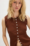 Free People Tilly Vest Honey Bronze