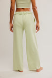 Free People Dont Wait Up Lounge Pant Celadon Green
