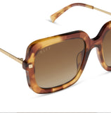 DIFF Sandra Dark Brown Fleur + Brown Gradient Polarized