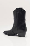 Free People Cat Nap Cowboy Boot Black Leather
