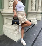 Dolce Vita Tiger White Leather Sneaker