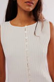 Free People Tilly Vest Ivory