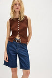Free People Tilly Vest Honey Bronze