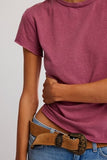 Free People Nova Tee Crushed Berry