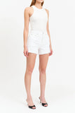 DAZE Bottom Line High Rise Shorts Marshmallow