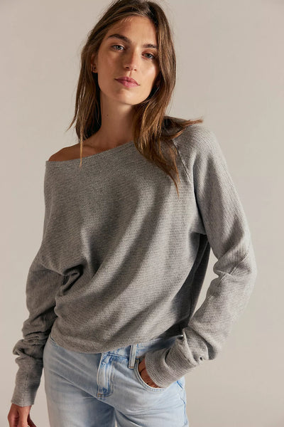 Free People Jess Long Sleeve Heather Grey