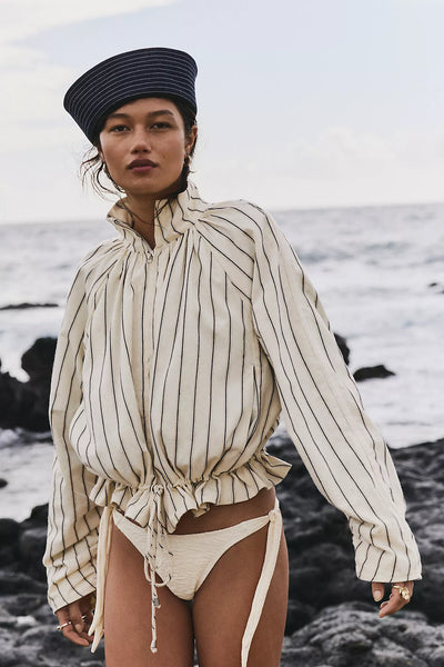 Free People Devon Balloon Stripped Ivory Combo – Simply Couture Free People Devon Balloon Stripped Ivory Combo – Simply Couture