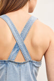 Button Closer Denim Romper