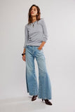 Free People Nova Tee LS Greyhound