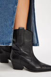 Free People Cat Nap Cowboy Boot Black Leather