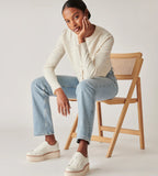 Dolce Vita Tiger White Leather Sneaker