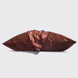 Satin Pillowcase Chocolate