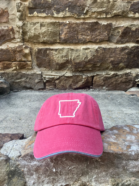 AR State Outline RED/NAT
