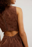 Free People Atlas Suede Mini Chicory Coffee