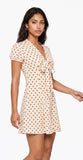 Cream Oak Blowing Kisses Mini Dress