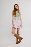 Free People Electric Garden Mini Dress Pale Orchid Combo