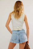 Free People Now or Never Denim Short Moon Child