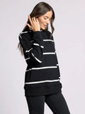 Martina Top Black Stripe
