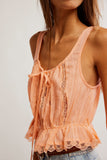 Free People Alana Lace Tank Spring Mellon