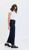 DAZE Valley Girl High Rise Patch Pocket Wide Ankle Rinse