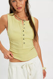 Free People Jamie Henley Tank Sicilian Yellow