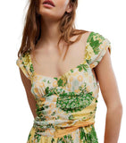Free People Sasha Maxi Lemon Combo