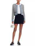 Steve Madden Casette Sweater Cardigan Ivory Stripe