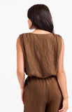 Bronze Olive Bubble Top