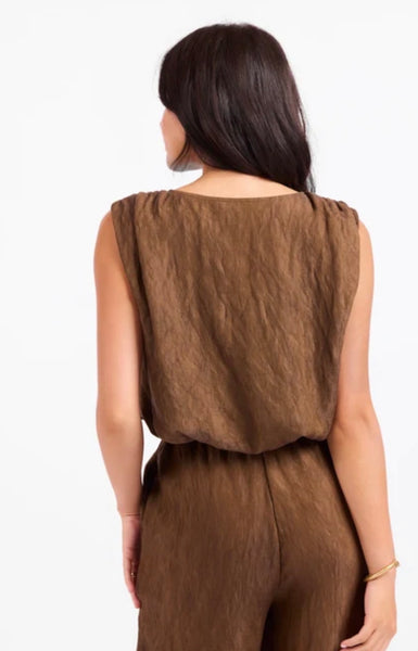 Bronze Olive Bubble Top
