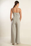 Light Grey Knit Jumpsuit