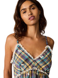 Steve Madden Bryna Top Embroidered Plaid