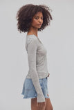 Free People Siren Long Sleeve Heather Grey