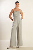 Light Grey Knit Jumpsuit