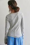 Free People Siren Long Sleeve Heather Grey