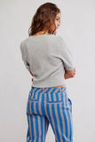 Free People Isla Solid Cardigan Mineral Grey