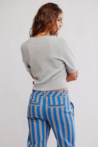 Free People Isla Solid Cardigan Mineral Grey