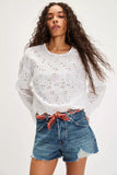 Free People Now or Never Denim Short Sunsational