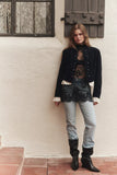 Free People One More Time Mini Slip Black