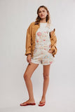 Free People Ziggy Printed Shortall Sun Drenched Combo