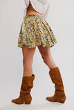Free People Third Charm Printed Mini Green Combo