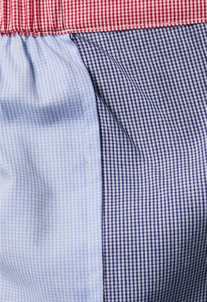 Low Rise Navy-Multi Gingham Shorts