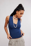 Free People Neria Tank Deep Iris