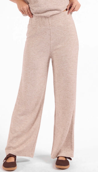 Heather Taupe Teacake Knit Pant